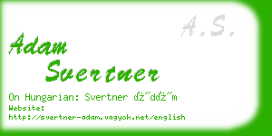 adam svertner business card